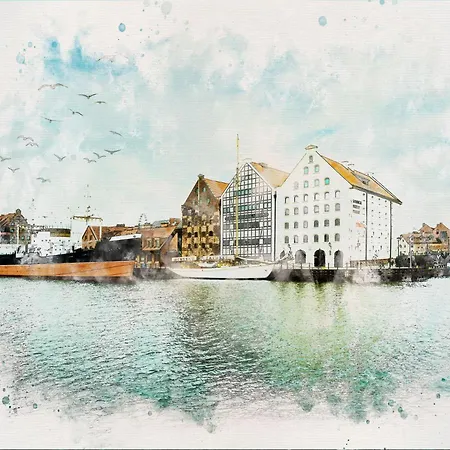 Family Luxury Comfort 2 Bedrooms & Playstation 4 & Panoramic View Of The Gdansk's Old Town & Free Private Parking *